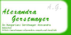 alexandra gerstmayer business card